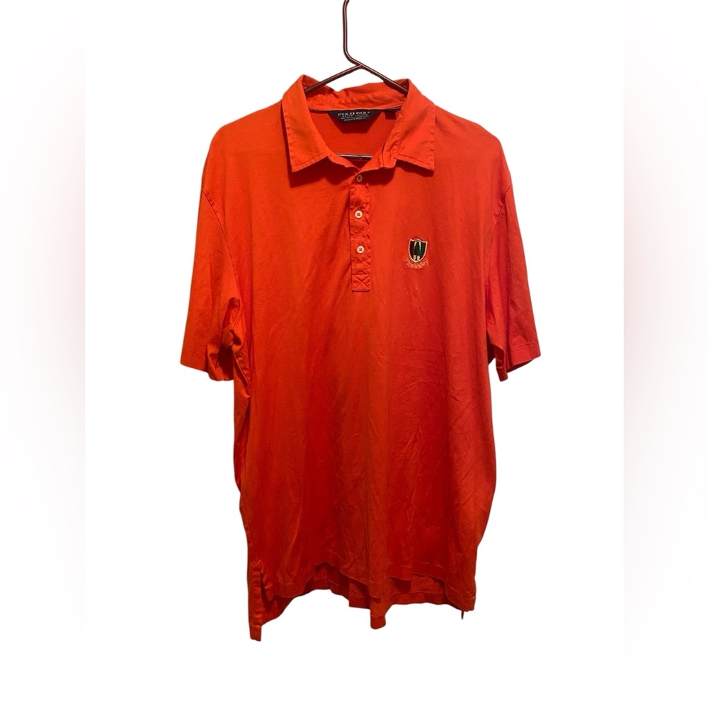 Men's‎ Polo Golf Orange Pine Valley Shirt. Size Extra Large. Good condition